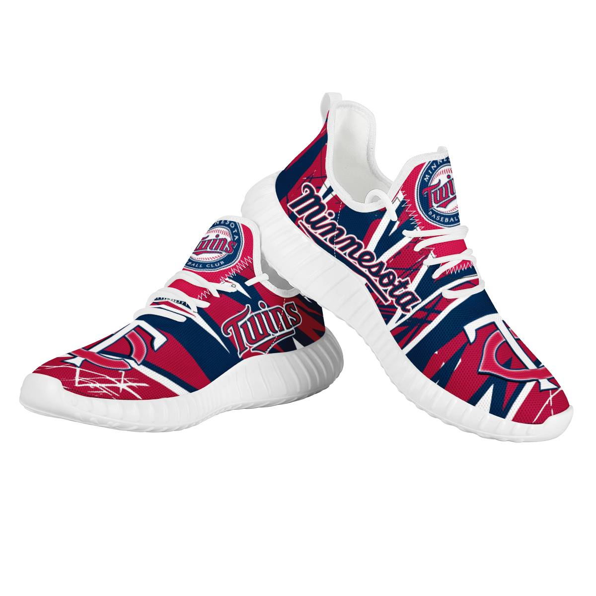 Men's MLB Minnesota Twins Mesh Knit Sneakers/Shoes 001